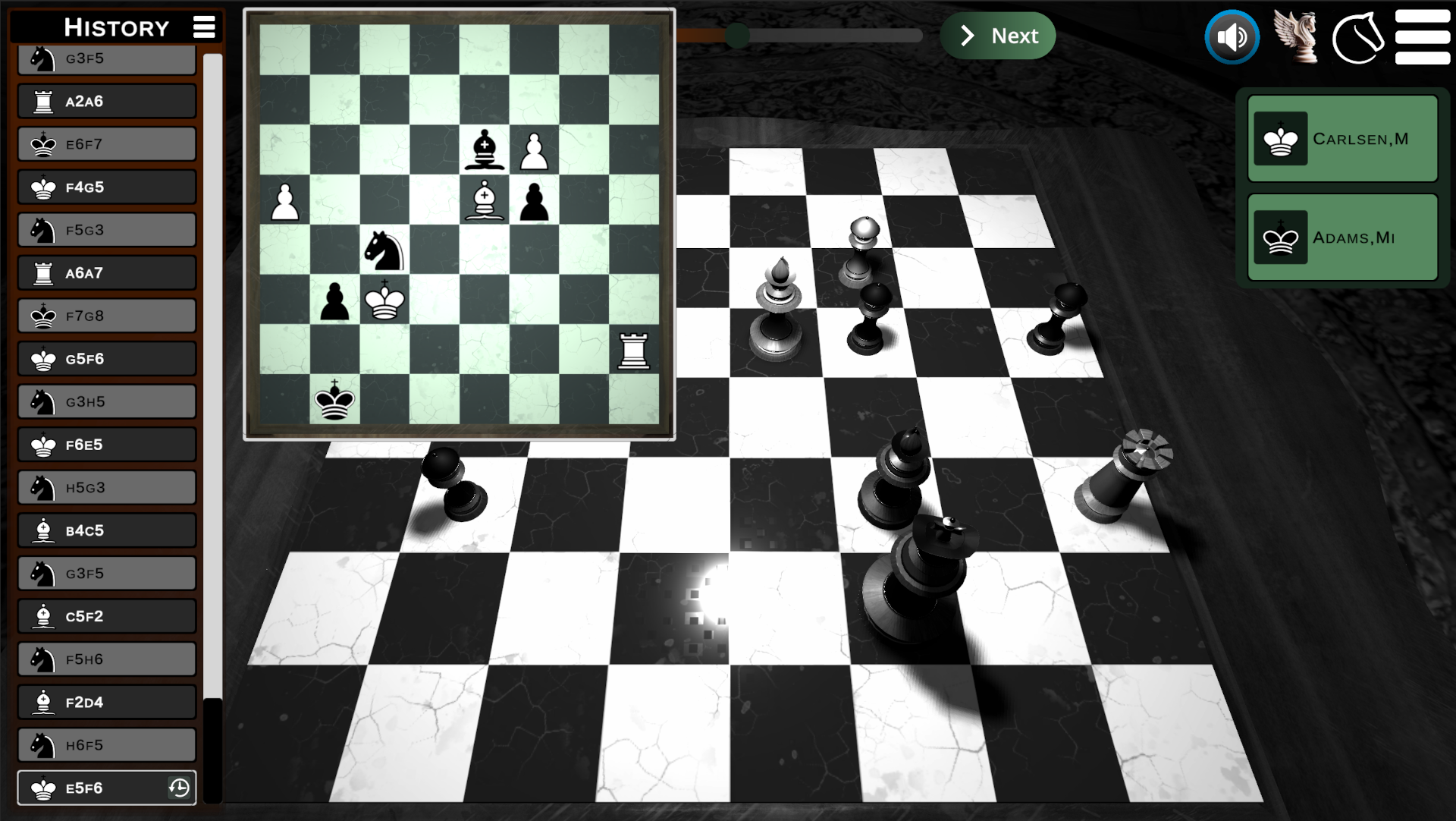 A Divinity Chess game in progress in its 3D environment
